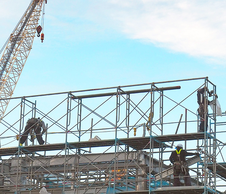 足場の設置と解体